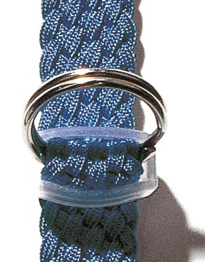 Splitring t.b.v. perlon sleutelband