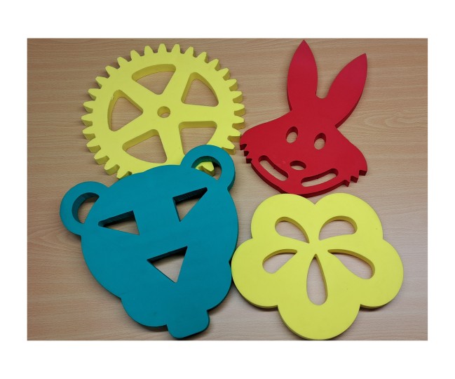 Zwemplank fantasie, set van 4 stuks=laatste voorraad==